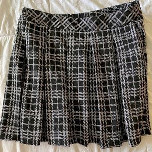 Plaid Pleated Skirt